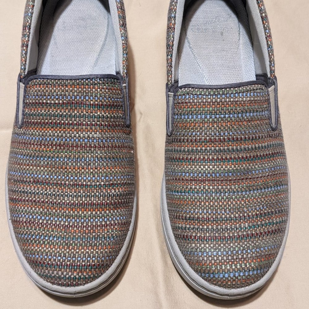 Dansko Belle Canvas Multicolor Slip On Sneaker, Size EU 38 US 7.5-8